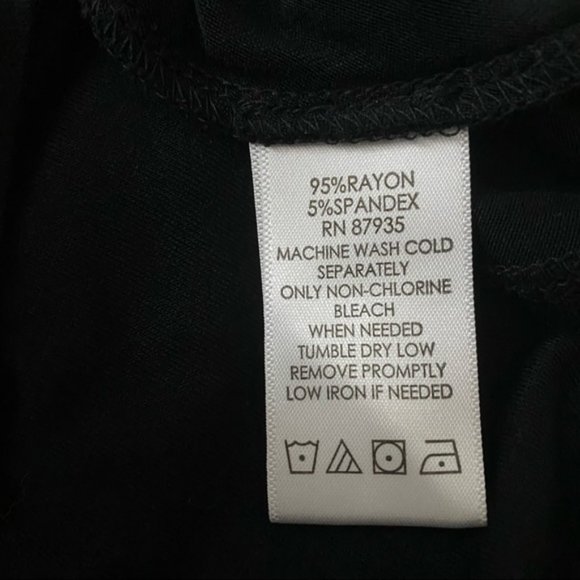 LOGO by Lori Goldstein LAYERS Black Tank Top M - Picture 6 of 6